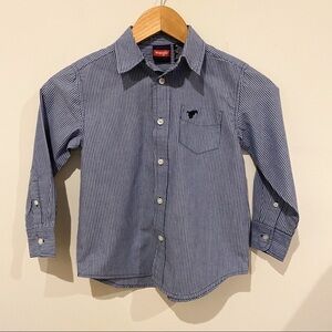 Wrangler Boy's XS (4-5) Striped Button Shirt